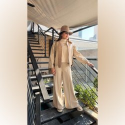 طراح لباس ترکیب خز -چرم-تدی