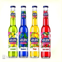 نوشابه گازدار میوه ای در طعم های متنوع