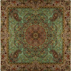رومیزی ترمه دوزی یزد 95*95*2 وزن 700گرم رومیزی ترمه دوزی یزد 95*95*2 وزن 700گرم