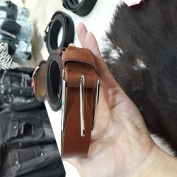 کمربند چرم طبیعی گاوی