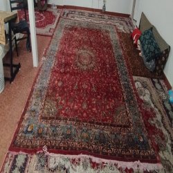 فرش عتیقه دستباف پشم