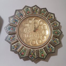 ساعت دیواری  خاتم کاری 