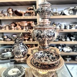 Collectable copper samovar service