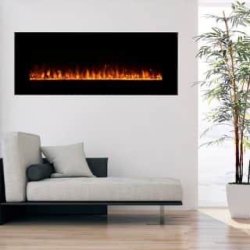 Wall-mounted electric fireplace model 120