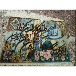 تابلوفرش دستباف با ریشه ابریشم 