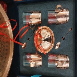 Zanjan copper tray and cup
