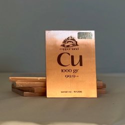  شمش مس عیار بالا با خلوص ۹۹۹