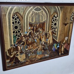 تابلو معرق نفیس و زیبای چوبی تابلو معرق نفیس و زیبای چوبی