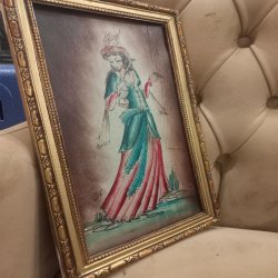 الرسم على الجلد القديم