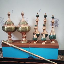 تنگ وشکلات خوری مس خاتم فیروزه