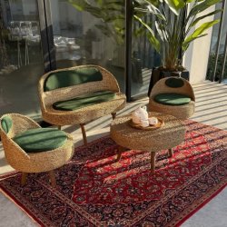 ست مبلمان حصیری لوکس | صندلی، 
