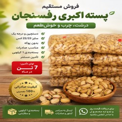 پسته اکبری دستچین و بدون پوکه