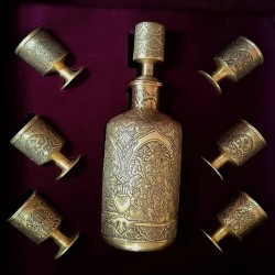 ست شراب ریزی قلمکاری 