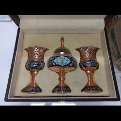ست ۳ تکه مس و پرداز لوکس 