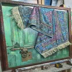 تابلوی نقاشی فرش برجسته 
