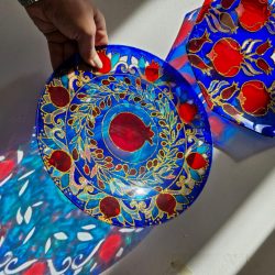 صنایع دستی ظروف و تابلوهای ویترای 